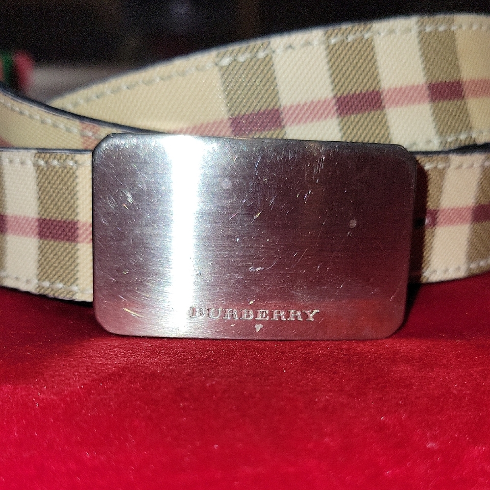 Burberry Belt, Signature Plaid,